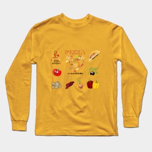 Love at First Bite Pizza Lover Long Sleeve T-Shirt